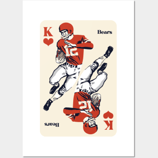 Chicago Bears King of Hearts Posters and Art